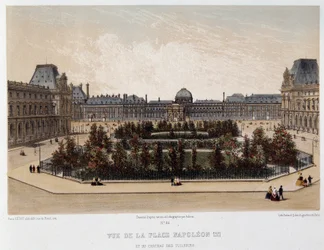 Plaza Napoleón III y el Palacio de las Tullerías