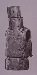 Traje de armadura casera de Ned Kelly (grabado)