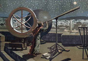 Hiparco de Nicea en el Observatorio de Alejandría, astrónomo griego (La Ciencia y sus Hombres)