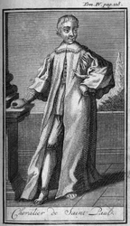 Órdenes de Caballería. Caballero de San Pablo. En Historia de órdenes militares o caballeros, de las milicias seguras y rutinarias de ambos sexos, que se han establecido hasta ahora. Edición tomada de Abbe Giustiniani, R.P.Bonani, M. Herman, Schoonebeek, R