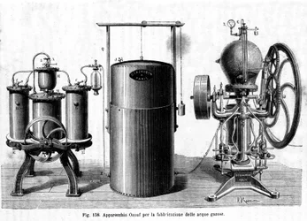 Aparato Ozouf para la fabricación de agua carbonatada