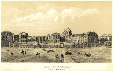 Palacio de Versalles visto desde la Place d