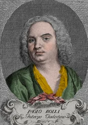Paolo Antonio Rolli (1687-1765) poeta y libretista de ópera italiana del siglo XVIII - Retrato de Paolo Antonio Rolli (1687-1765), poeta italiano