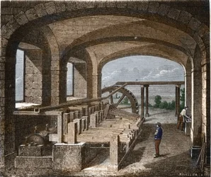 Fabricación de papel en el siglo XIX.