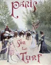 París, "en el hipódromo", finales del siglo XIX