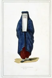 Traje de ciudad persa - en “Album of Travels”