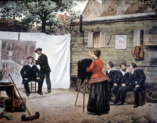 Fotógrafo ambulante en Francia en 1890.