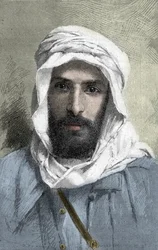 Pierre Paul François Camille Savorgnan de Brazza (1852-1905) explorador francés en África _ Retrato de Pietro Paolo Savorgnan di Brazza o Pierre Paul François Camille Savorgnan de Brazza en francés (1852-1905) Gobernador General del Congo francés circa 188
