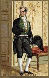 Pierre Simon de Laplace (1749 - 1827), matemático y astrónomo francés. Cromolitografía del siglo XIX