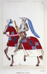 Pierre, Vizconde de Rohan, Señor de Gie (1451-1513). Mariscal de Francia. Grabado de 1830.