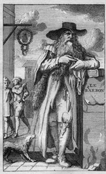 Pierre de Montmaur (1576 -1650) erudito, poeta francés de expresión latina - grabado