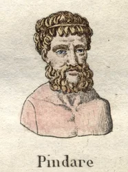 Píndaro (518-c. 438 a.C.), poeta lírico griego.