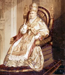 Pío IX (1792 - 1878). Cromolitografía