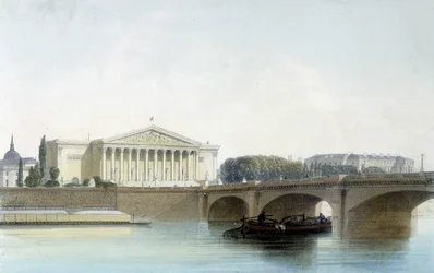 Pont de la Concorde, litografía de Aubrun, s.d. siglo XIX