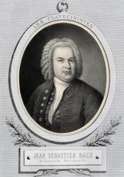 Retrato en medallón por Johann Sebastian Bach