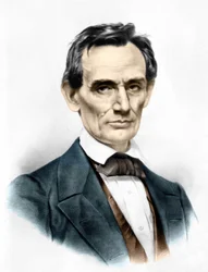 Retrato de Abraham Lincoln (1809 - 1865) 16º Presidente de los Estados Unidos