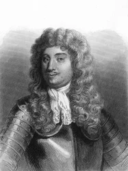 Retrato de Abraham, Marqués Duquesne (1610 - 1688), marino francés - en “Histoire des Français” de Lavallée, grabado