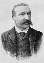 Retrato de Albert Sorel (1842 - 1906). Grabado de finales del siglo XIX en “Histoire de France” de H. Martin.