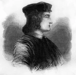 Retrato de Aldo Manuzio (Alde Manuce) (1449 - 1515).
