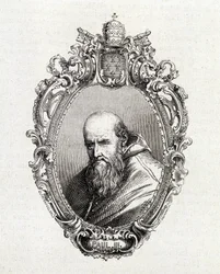 Retrato de Alessandro Farnese, Pablo III (1468 - 1549) papa de 1534 a 1549