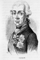 Retrato de Alexander Souwaroff (Souvaroff o Souvarov o Alexander Suvorov) (1729-1800), mariscal ruso (1729 - 1800)