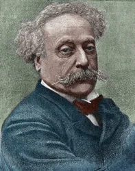 Retrato de Alexandre Dumas Jr. (1824-1895), escritor francés.