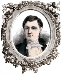 Retrato de Alexandre Joseph Colonna-Walewski (1810-1868), hijo natural de Napoleón y Maria Walewska, ministro de Asuntos Exteriores en Francia - Alexandre Joseph Colonna (1810-1868), conde Walewski, hijo de Napoleón I y Marie Walewska, político francés.