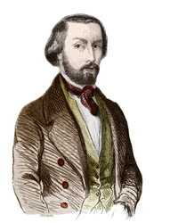 Retrato de Alfred de Musset (1810-1857) poeta francés.