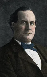 Retrato del político estadounidense William Jennings Bryan (1860-1925) Cromolitografía de principios del siglo XX