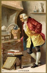 Retrato de Antoine Laurent de Lavoisier (1743 - 1794), químico francés.