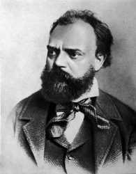 Retrato de Anton (Antonin) Dvorak (1841 - 1904), compositor checo