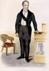 Retrato del Barón Guillaume Dupuytren (1777-1835), cirujano francés. Grabado de 1844.