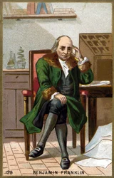 Retrato de Benjamin Franklin (1706 - 1790).