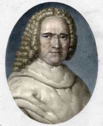Retrato de Bernard de Jussieu (1699-1777), botánico francés.