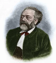 Retrato de Berthold Auerbach (1812-1882), escritor alemán.