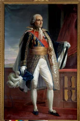 Retrato de Bon Adrien Jannot de Moncey, Duque de Conegliano, Mariscal del Imperio en 1804, Gobernador de los Inválidos de 1833 a 1842 Pintura anónima. 1806 Dim. 2,15x1,33 m París, Museo del Ejército