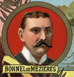 Retrato de Bonnet (Bonnel) por Mezieres, explorador francés
