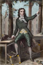 Retrato de Camille Desmoulins (1760-1794), político durante la Revolución Francesa