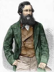 Retrato del Capitán Speke, explorador británico (1827 - 1864)