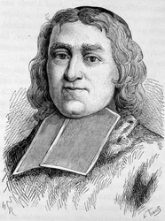 Retrato del Cardenal Fleury (1653 - 1743) (André Hercule de Fleury). Grabado de finales del siglo XIX en “Histoire de France” de H. Martin