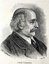 Retrato de Carlo Cattaneo (1801-1869)