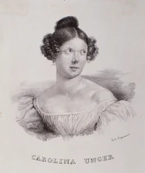 Retrato de Caroline Ungher (grabado)