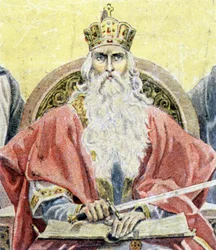 Retrato de Carlomagno - grabado
