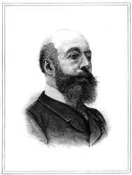 Retrato de Charles Lambert de Sainte Croix (1827-1889), político francés. Grabado en “Le Monde Illustré”, 2 de enero