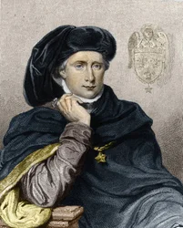 Retrato de Carlos VI el Amado o el Loco (1368-1422), Rey de Francia - en 