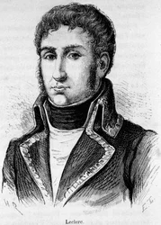 Retrato de Charles Victor Emmanuel Leclerc (1772-1802), general francés, se unió a Bonaparte en el sitio de Toulon en 1793 y se casó con Marie-Paulette llamada Paulina Bonaparte en 1797