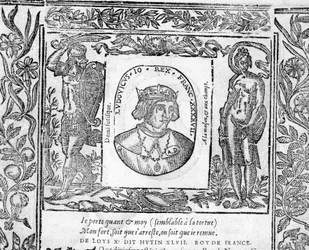 Retrato de Carlos X Le Hutin, Rey de Francia de 1314 a 1316