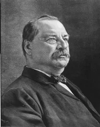 Retrato de Cleveland Grover (1837 - 1908), estadista estadounidense