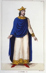 Retrato de Clotario II (584 - 628), Rey de Neustria y Rey de los Francos