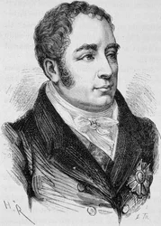 Retrato del Conde Pierre Bruno Daru (1767 - 1829). Grabado de finales del siglo XIX en “Histoire de France” de H. Martin